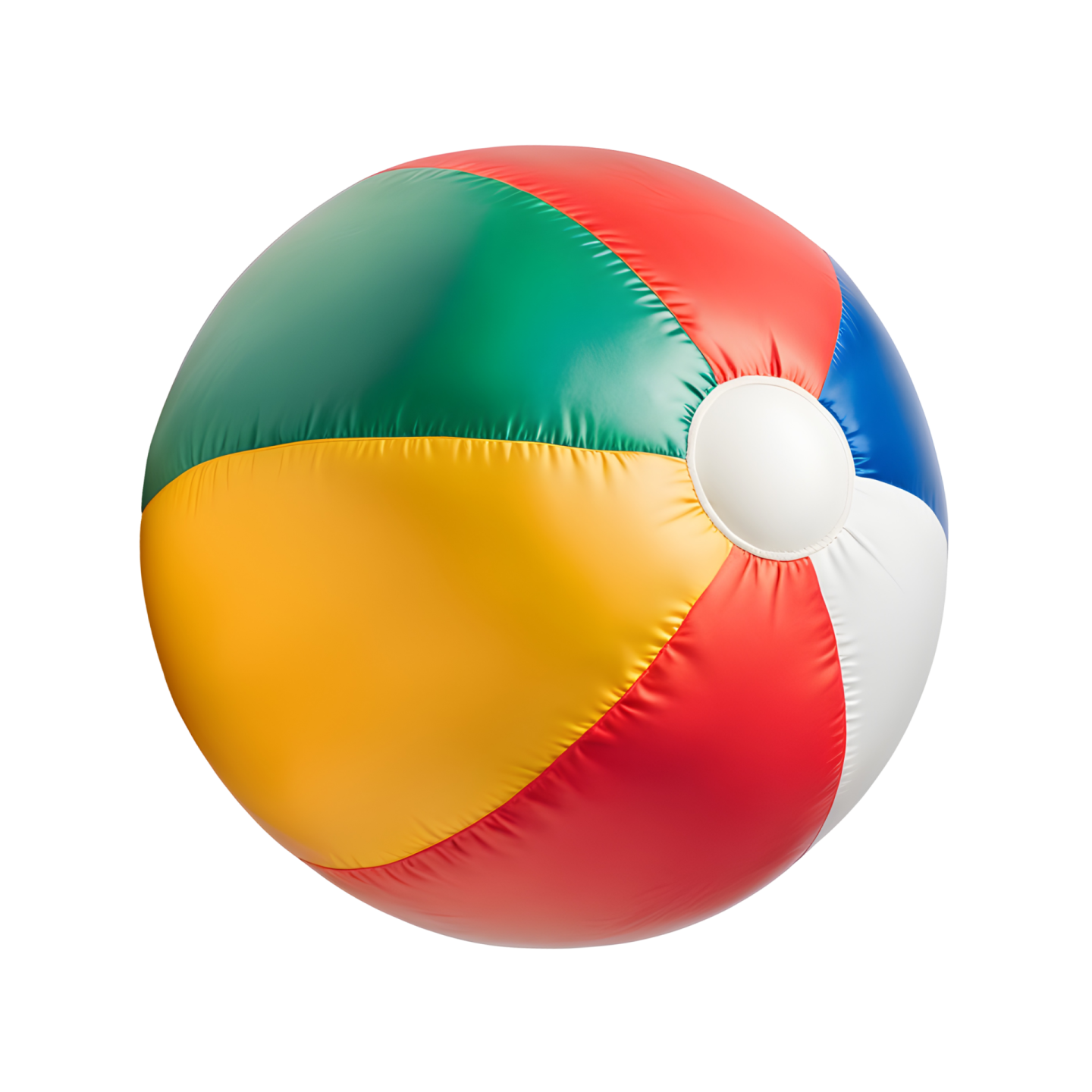 an inflatable beach ball on a white background