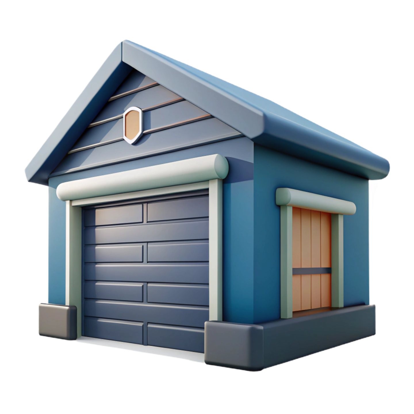 a house with a garage on the roof
