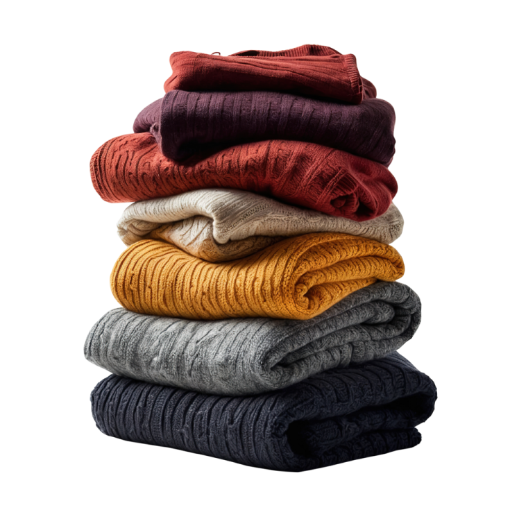 a stack of blankets