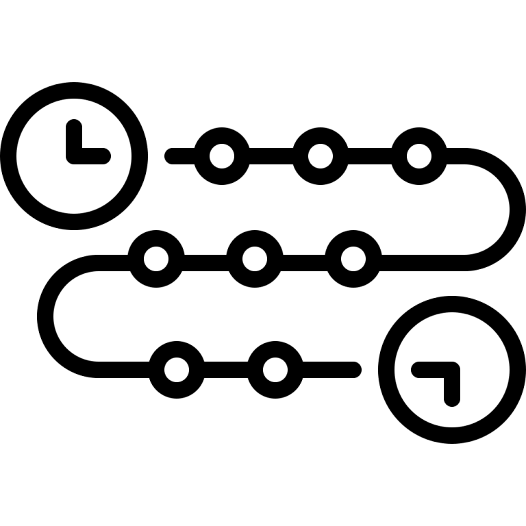 a black and white image of two linked links