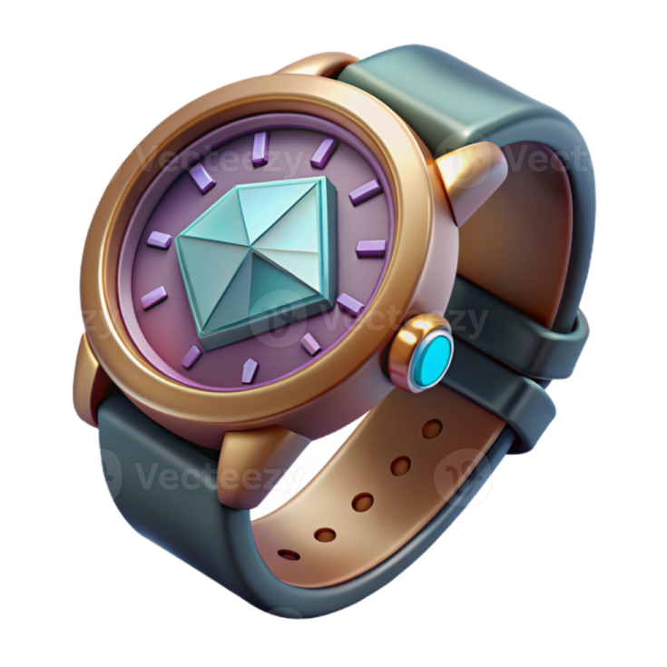 a watch with a diamond on it