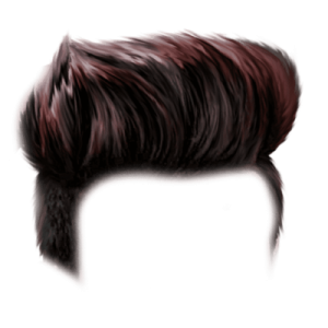 a drawing of a man's hair