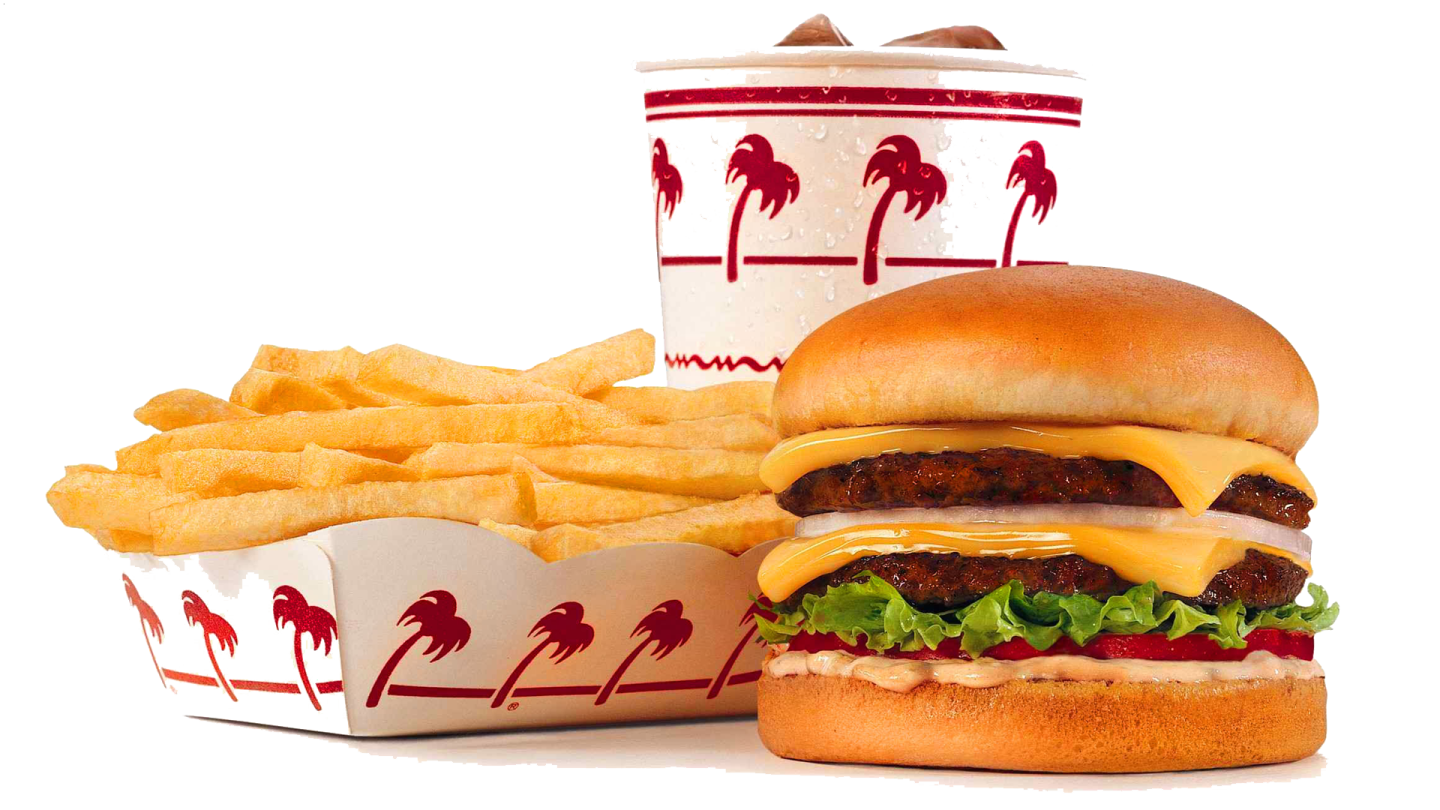 a hamburger and fries are sitting next to each other items