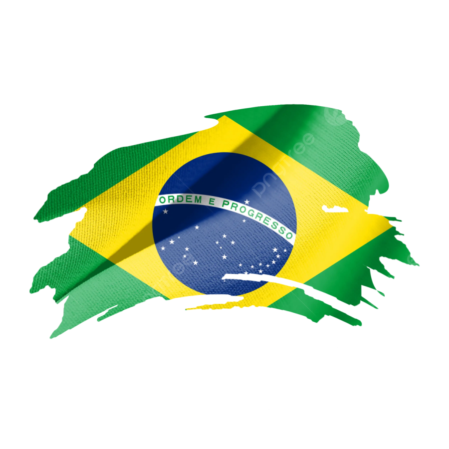 the flag of brazil on a white background