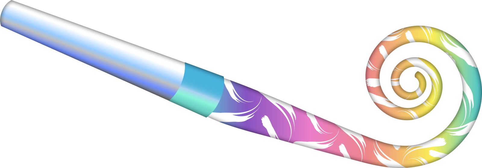 a colorful pencil with a spiral design on it
