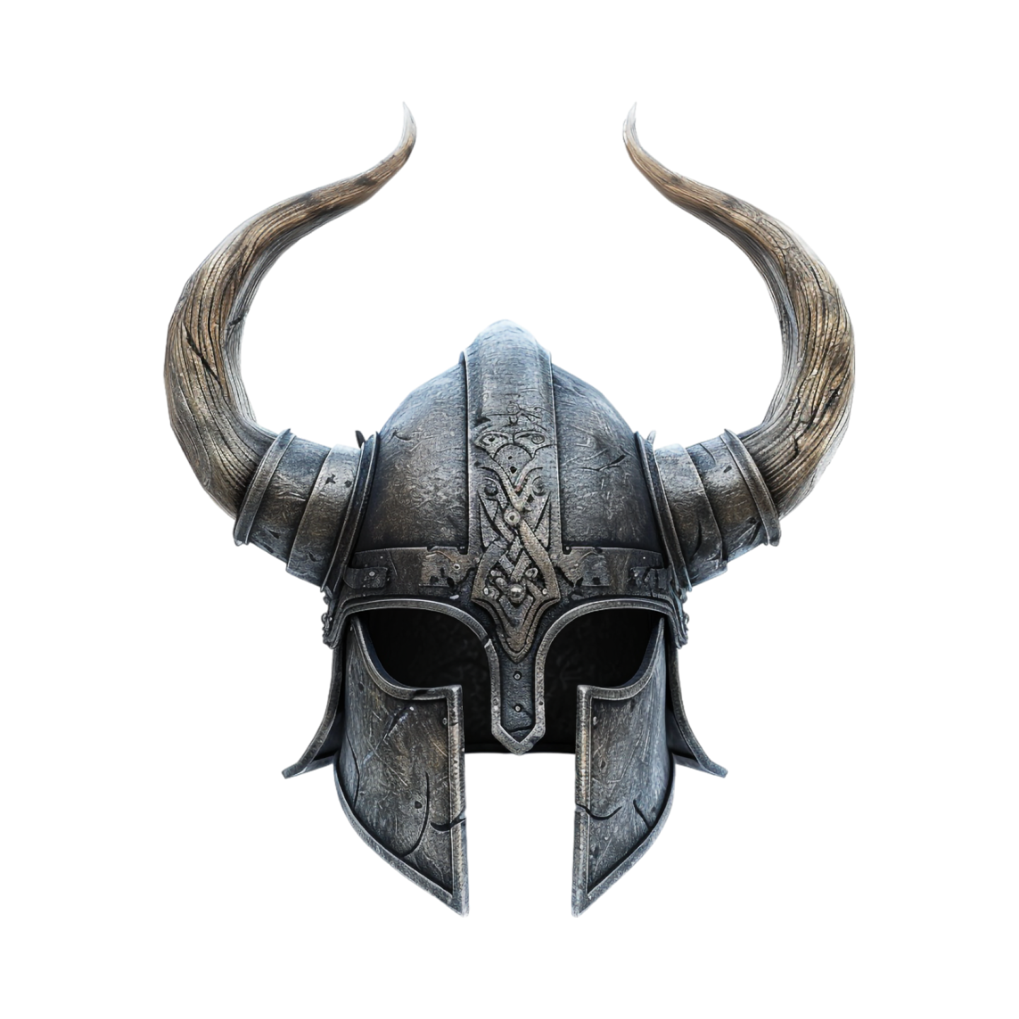 a viking helmet on a white background
