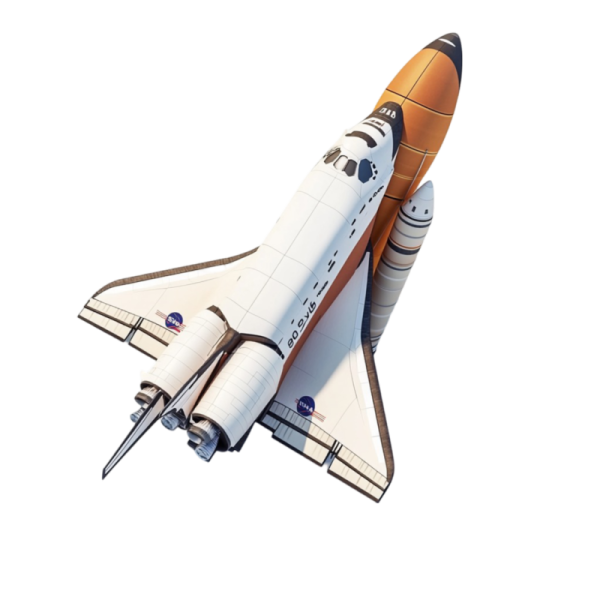 a model of the space shuttle