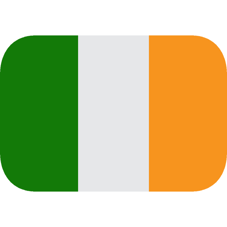 a green and white irish flag