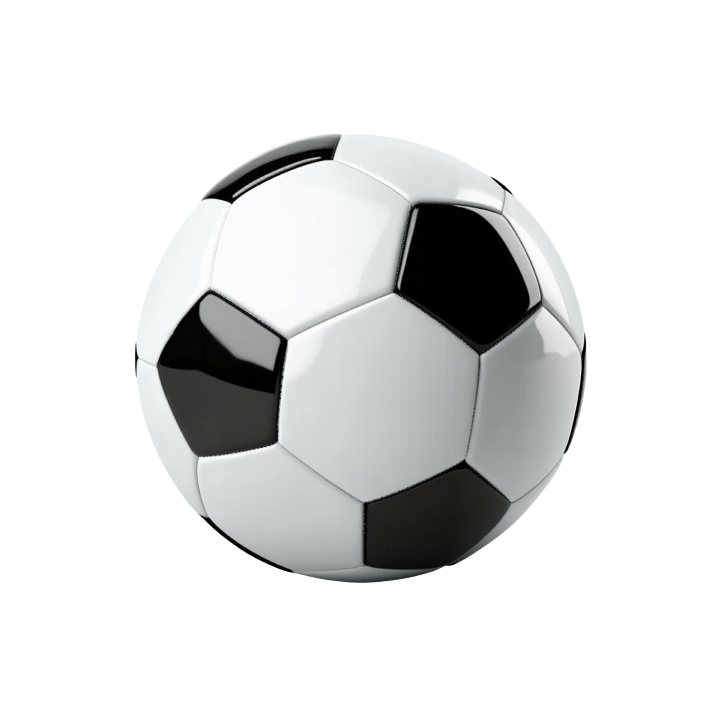 a soccer ball on a white background