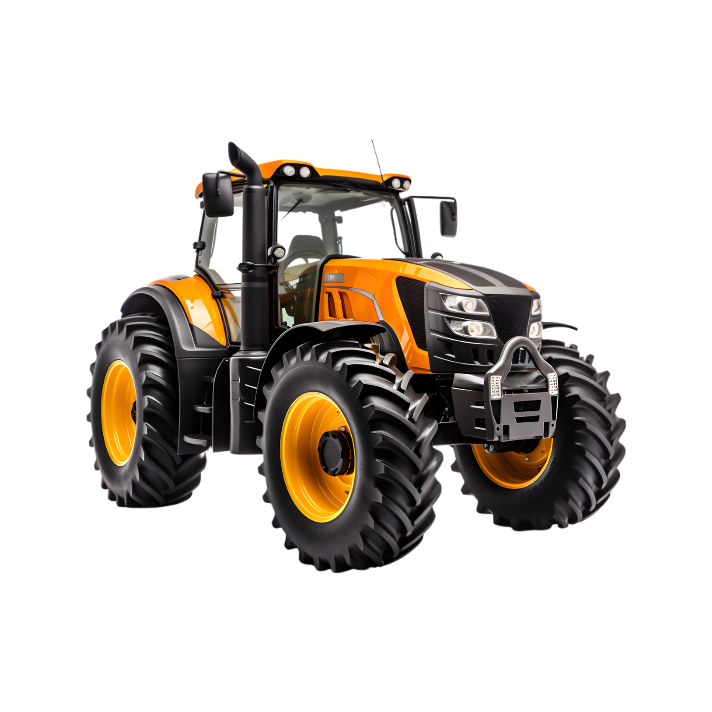 a tractor on a white background