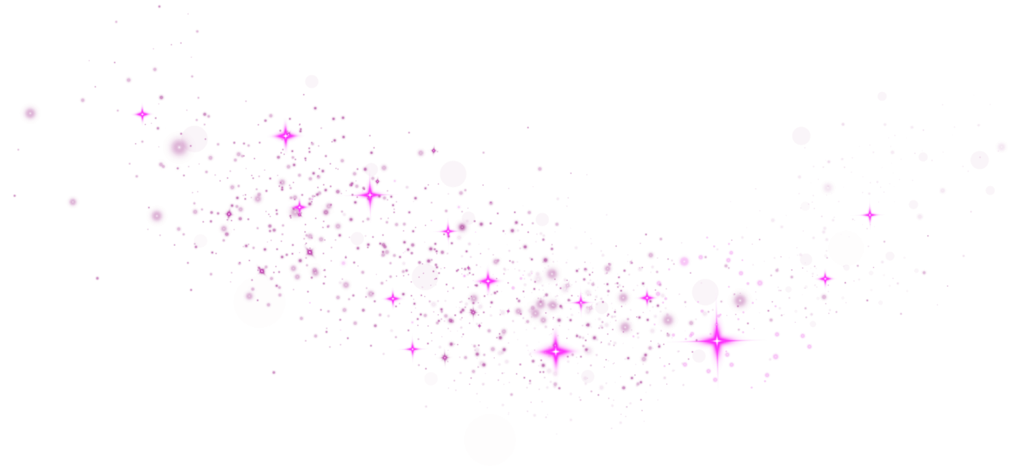 a white background with pink and purple stars