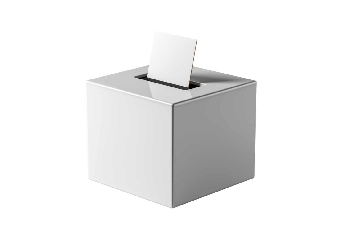 a white box with a card in it