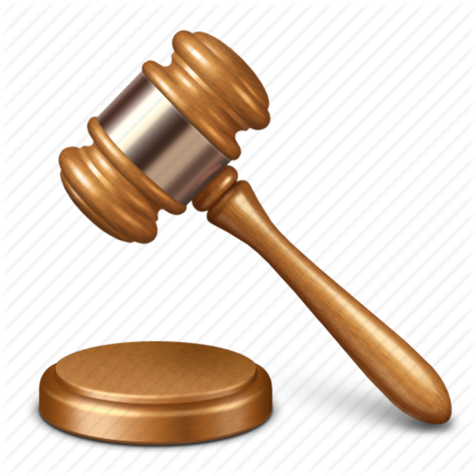 a wooden judge's gavette