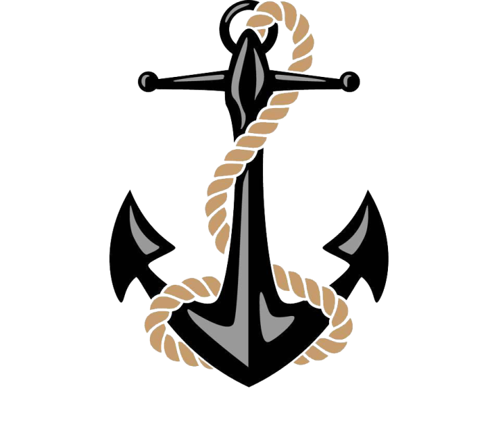 an anchor with a rope around it