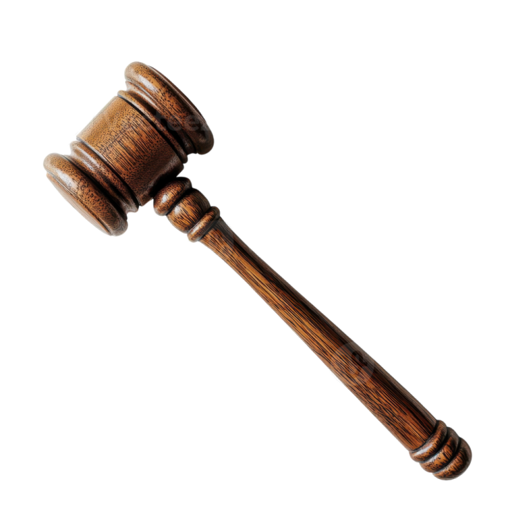 a wooden gave on a white background