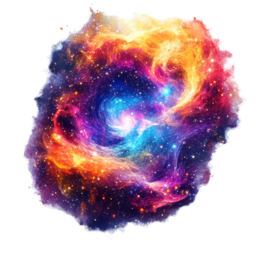 a colorful nebula nebula with stars in the background