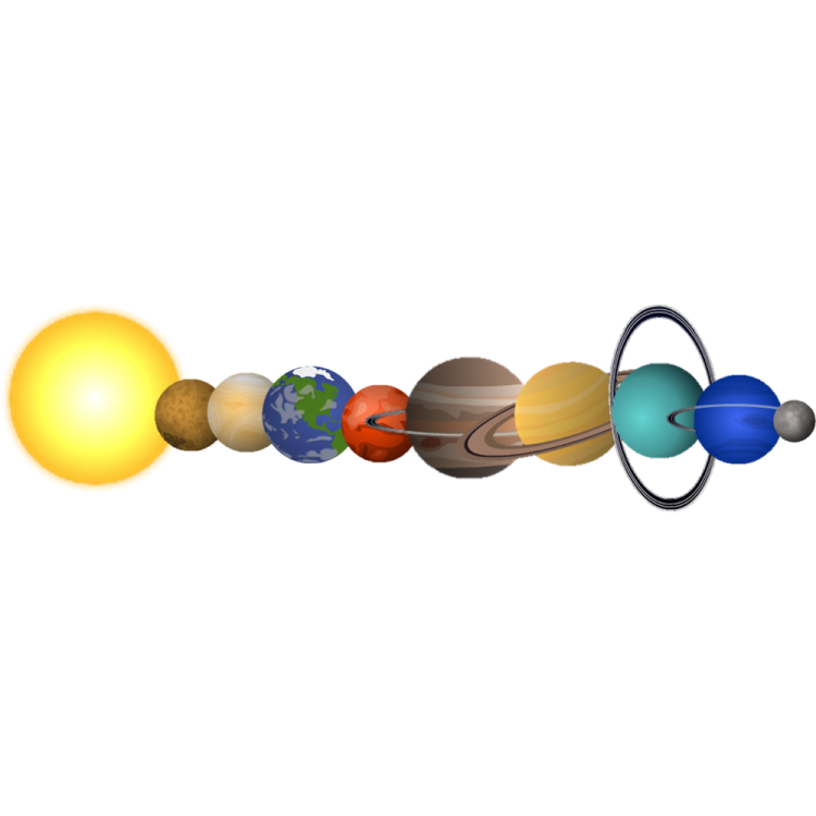 a diagram of the planets