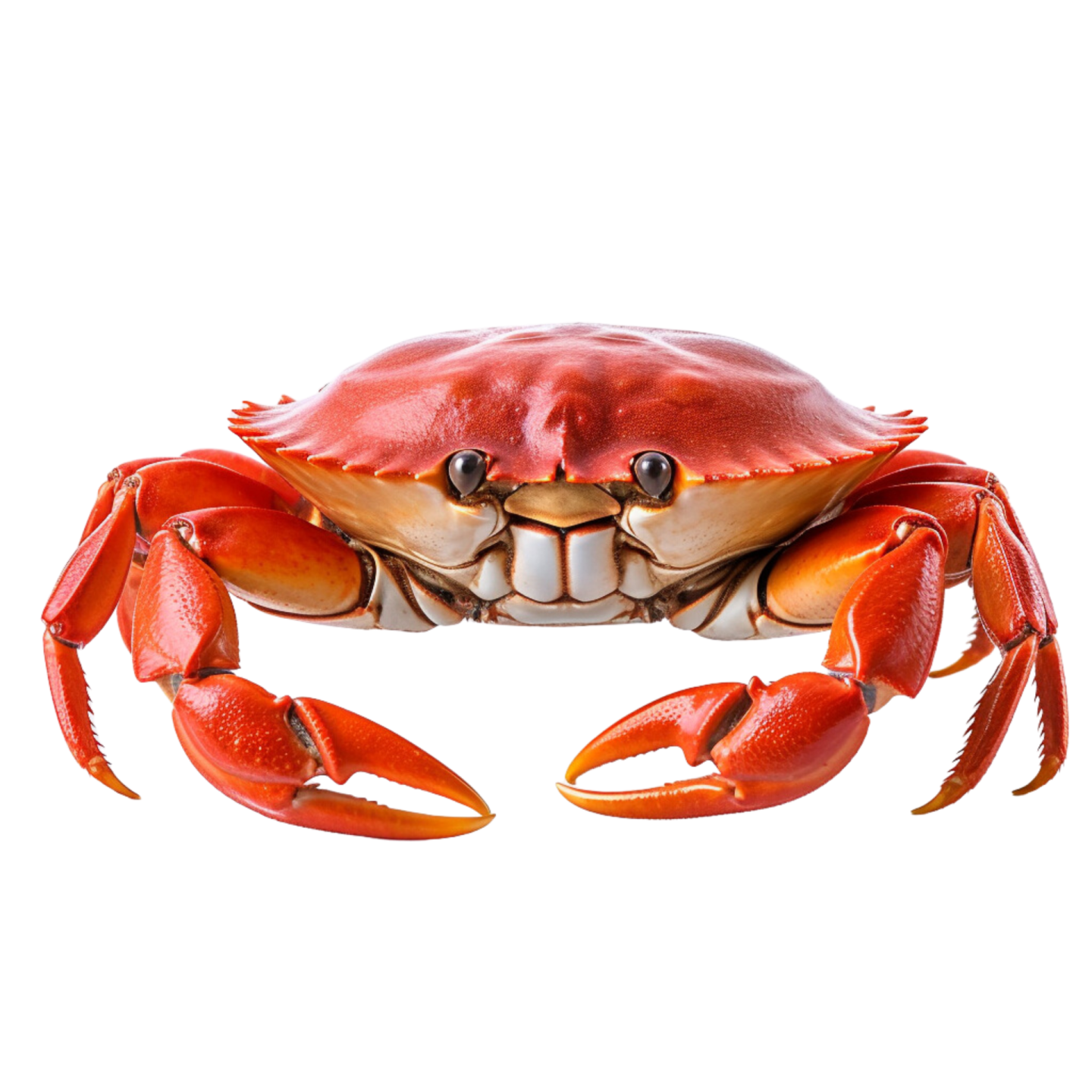 a crab on a white background
