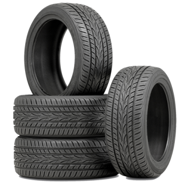 a pile of tires on a white background