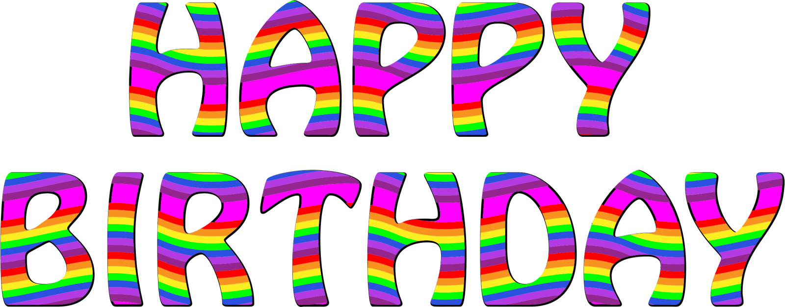 a happy birthday card with the word happy