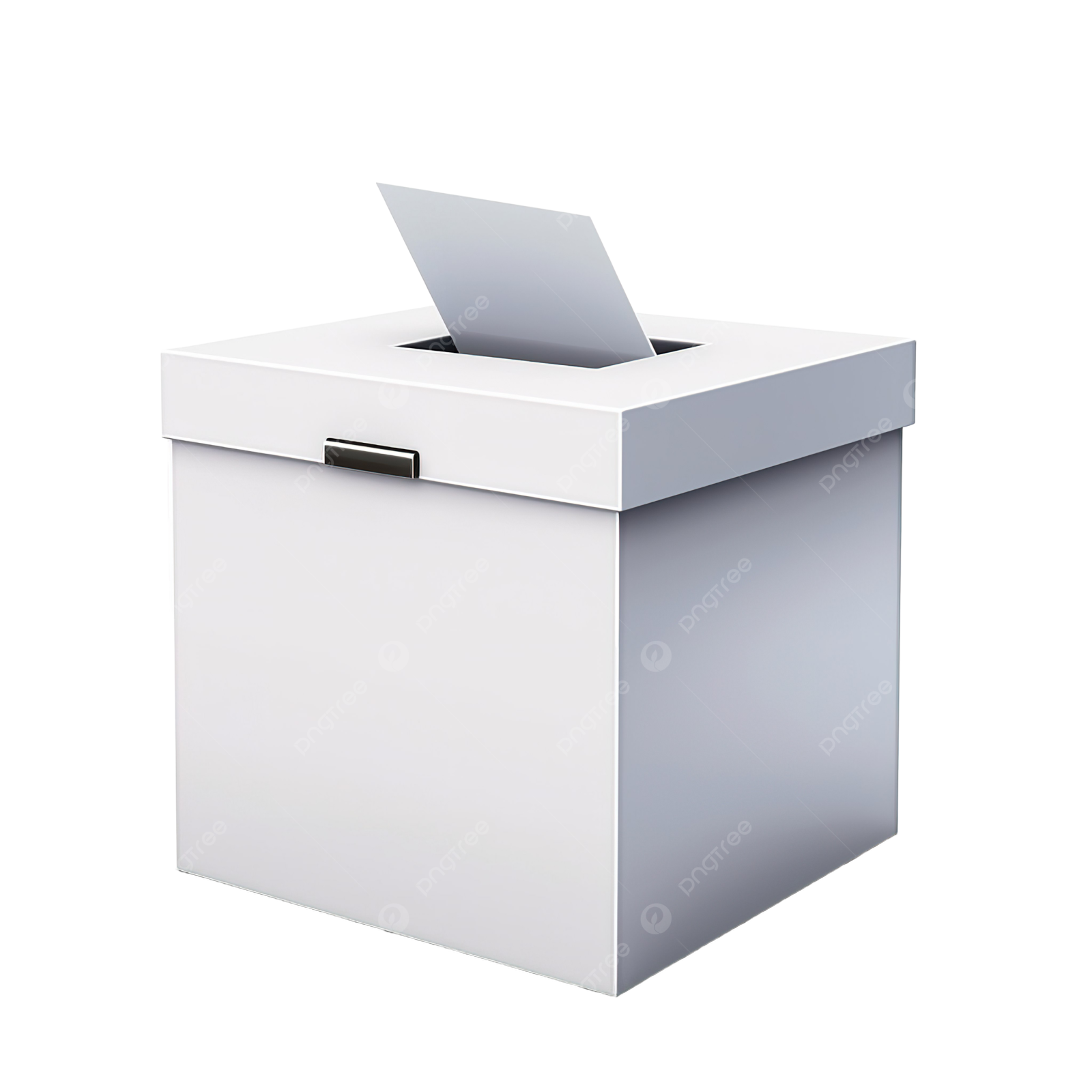 a white box with a laptop on top