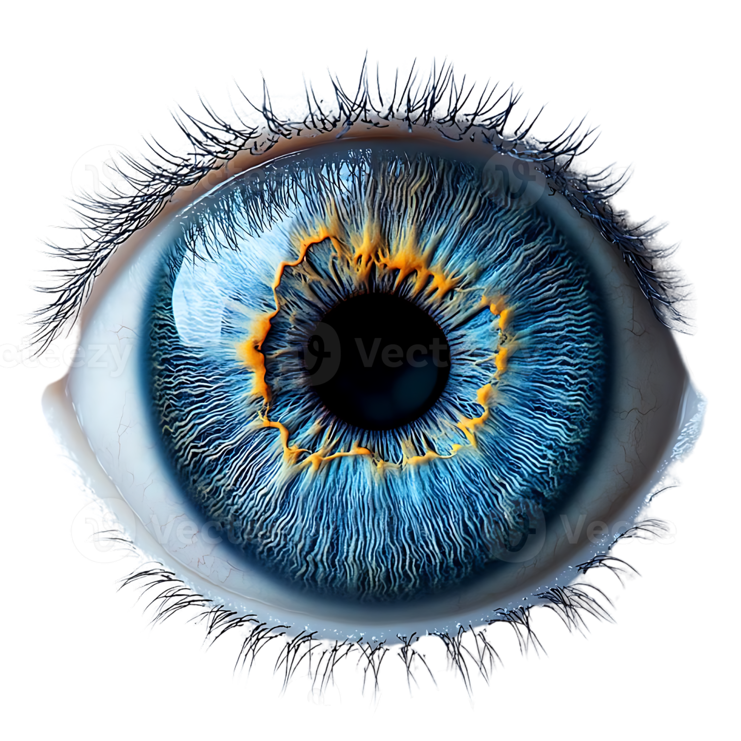 a close up view of an eye