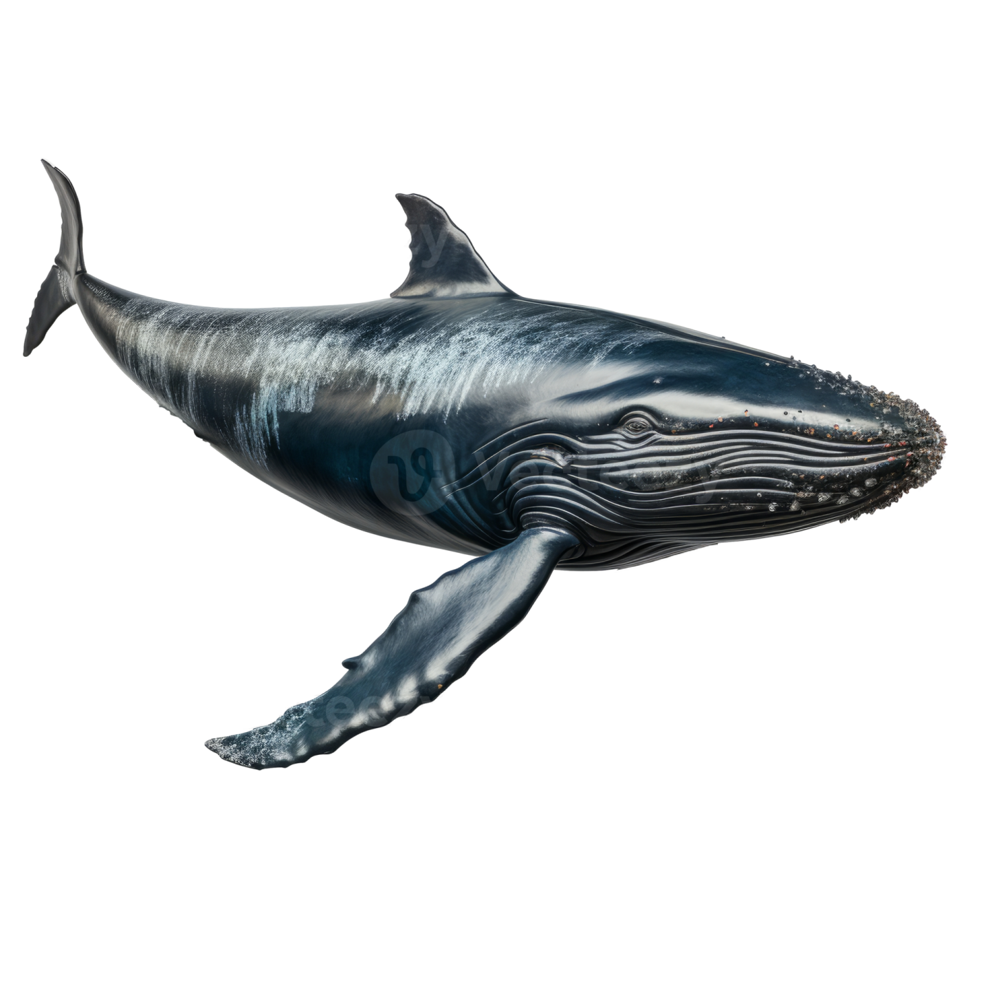 a humpback whale is shown in this image