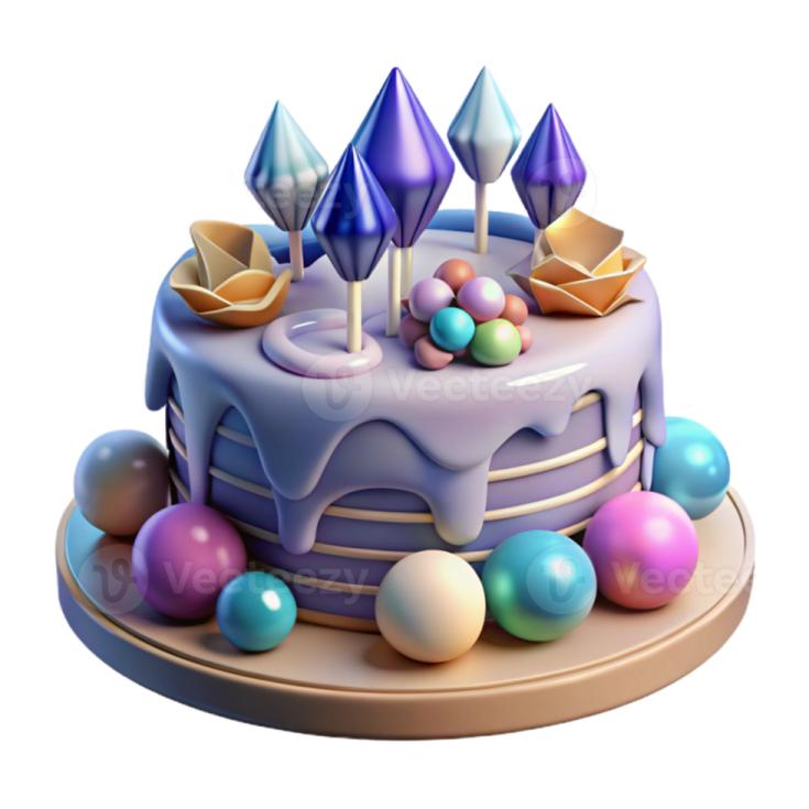 an image of a birthday cake on a plate