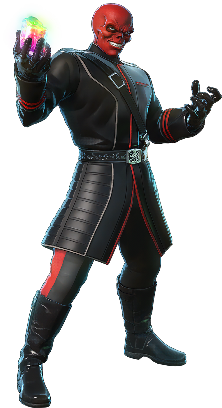 a drawing of a man in black and red