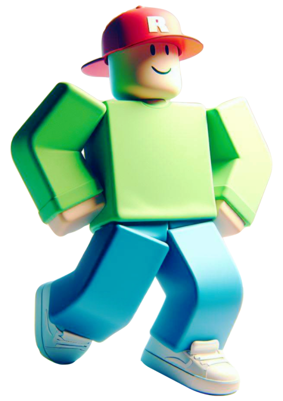 a lego man in a green shirt and blue pants