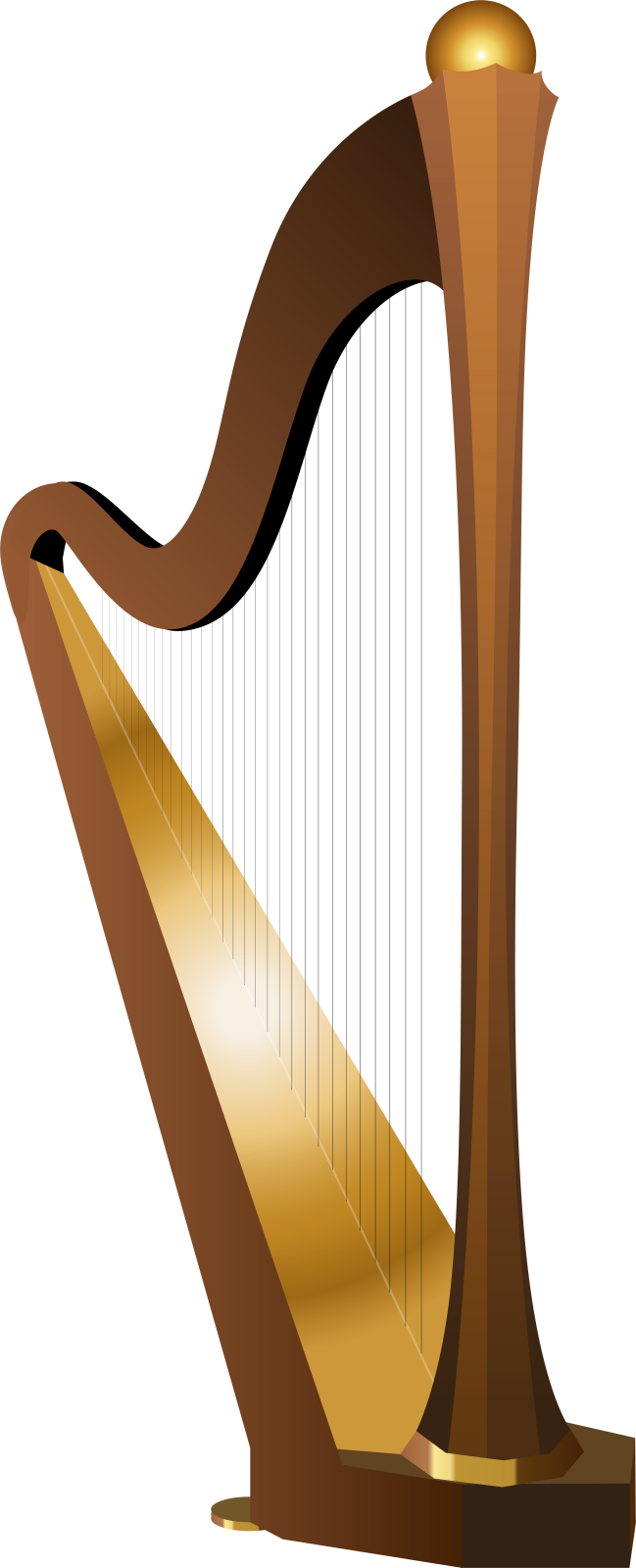 a golden harp