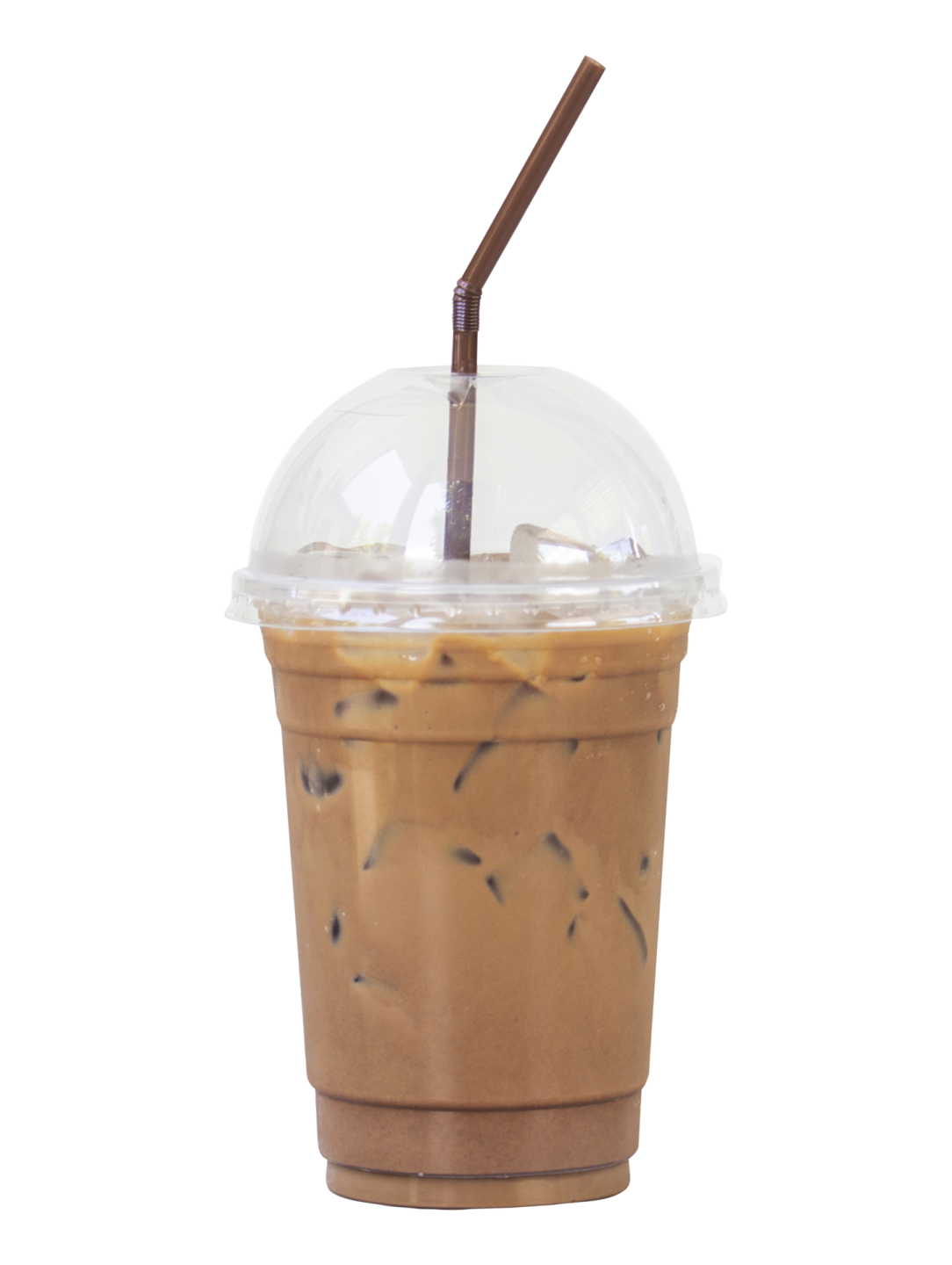a plastic cup with a straw sticking out of it