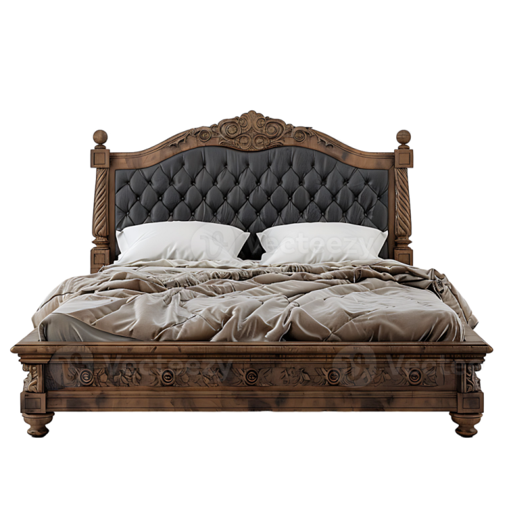 the bed is made of wood