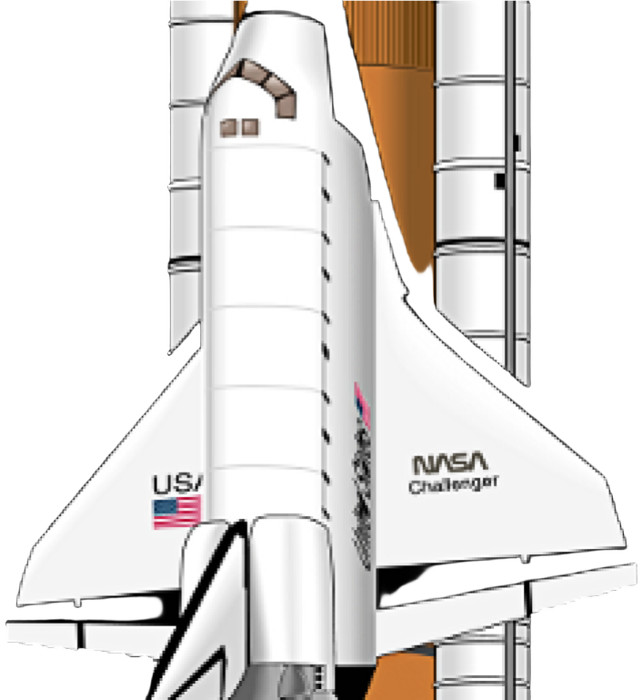 a space shuttle is shown in this image