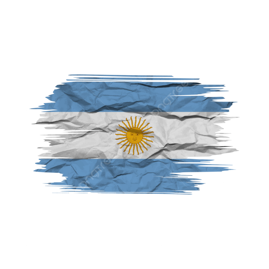 the flag of argentina on a white background