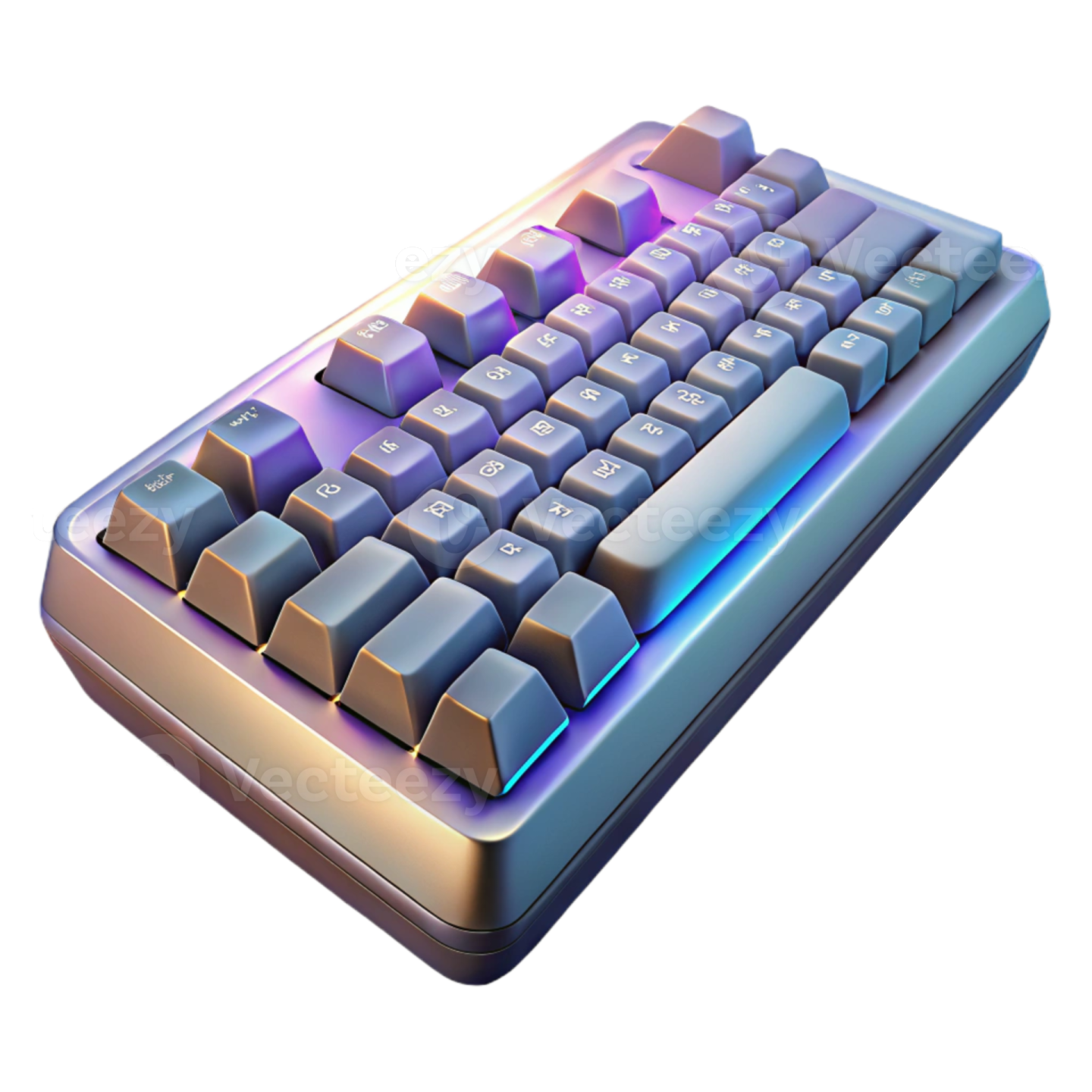 a computer keyboard on a white background