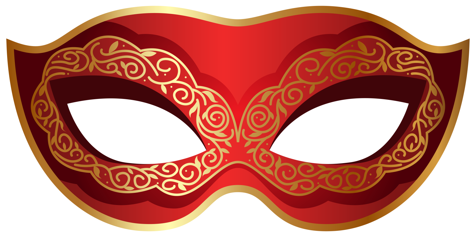 a red and gold mas mas mask