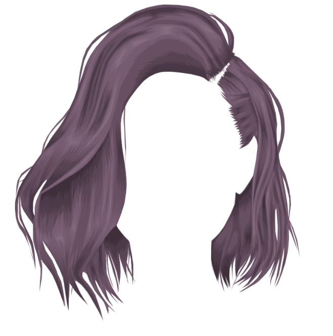 a woman's head with long hair