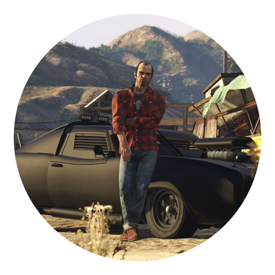 a man standing in front of a car