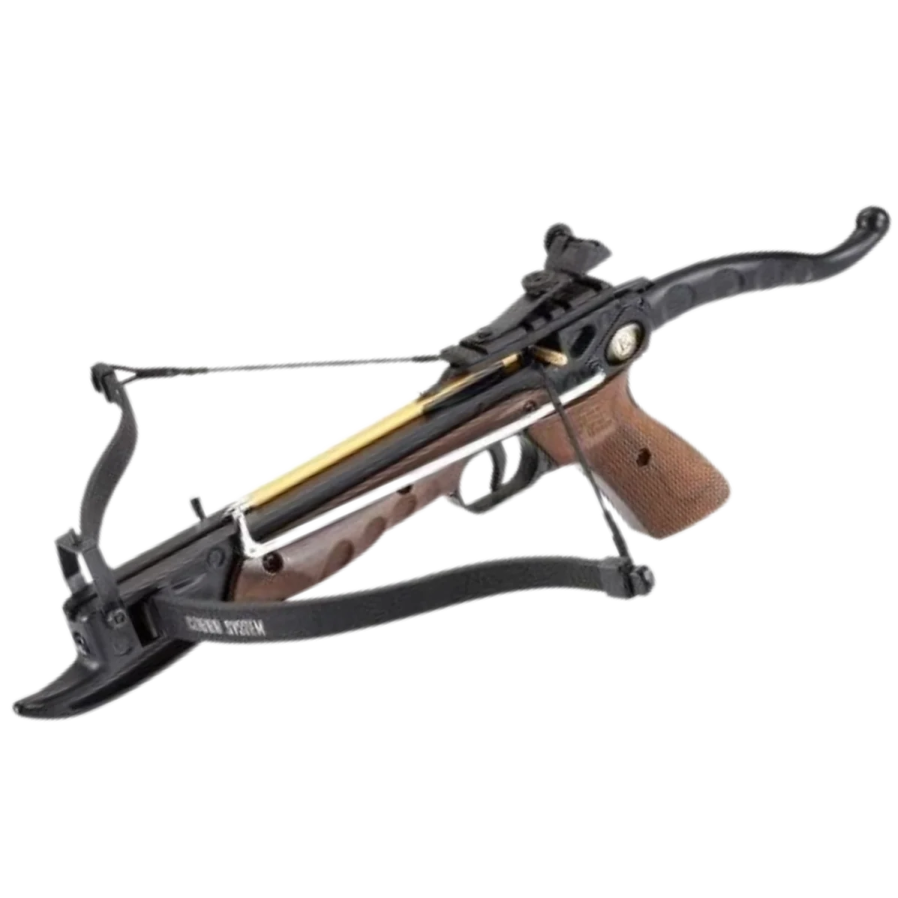 a rifle on a white background