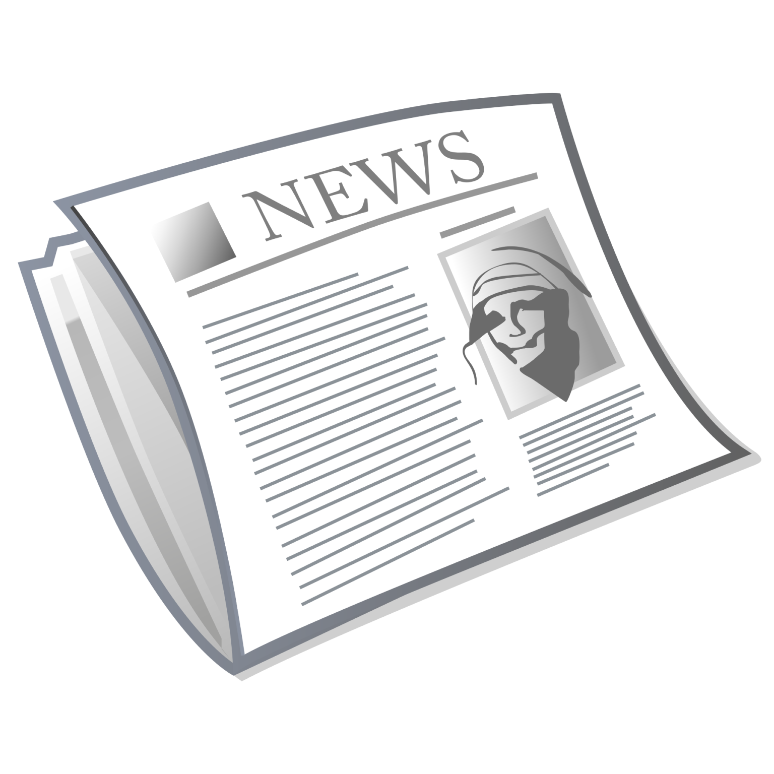 a newspaper with the word news on it