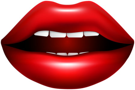 a red lips clipart