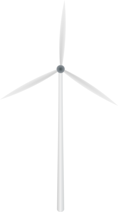 a wind turbine on a white background