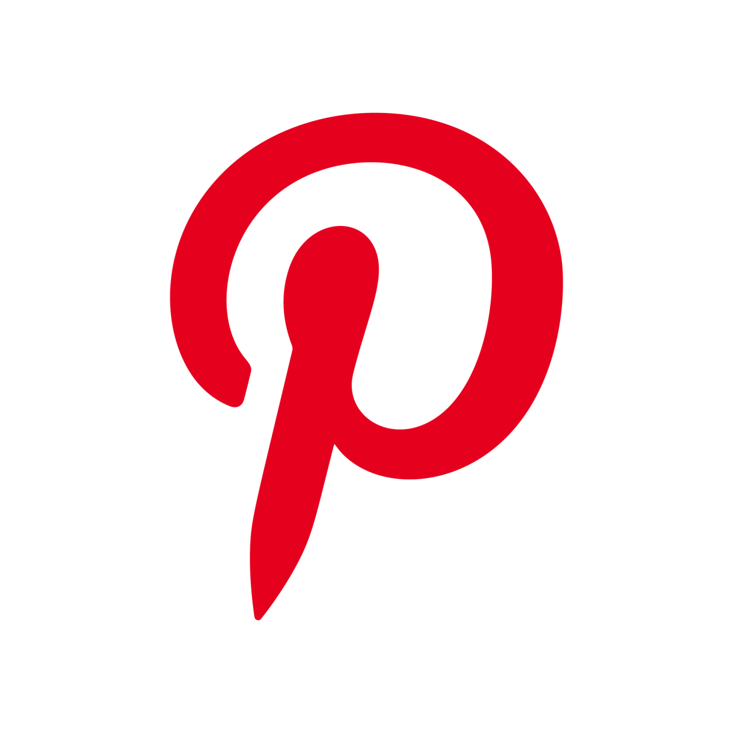 a red pin icon on a white background