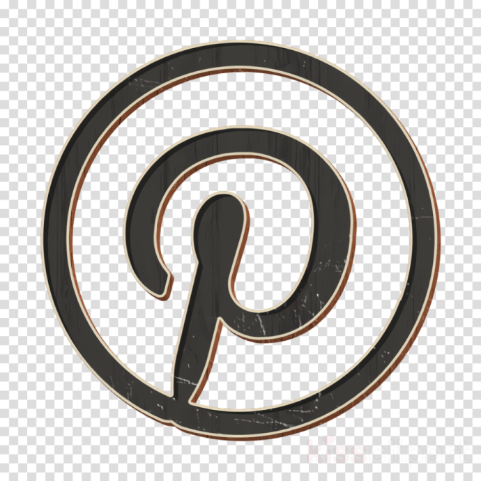 a black and white pin on a transparent background