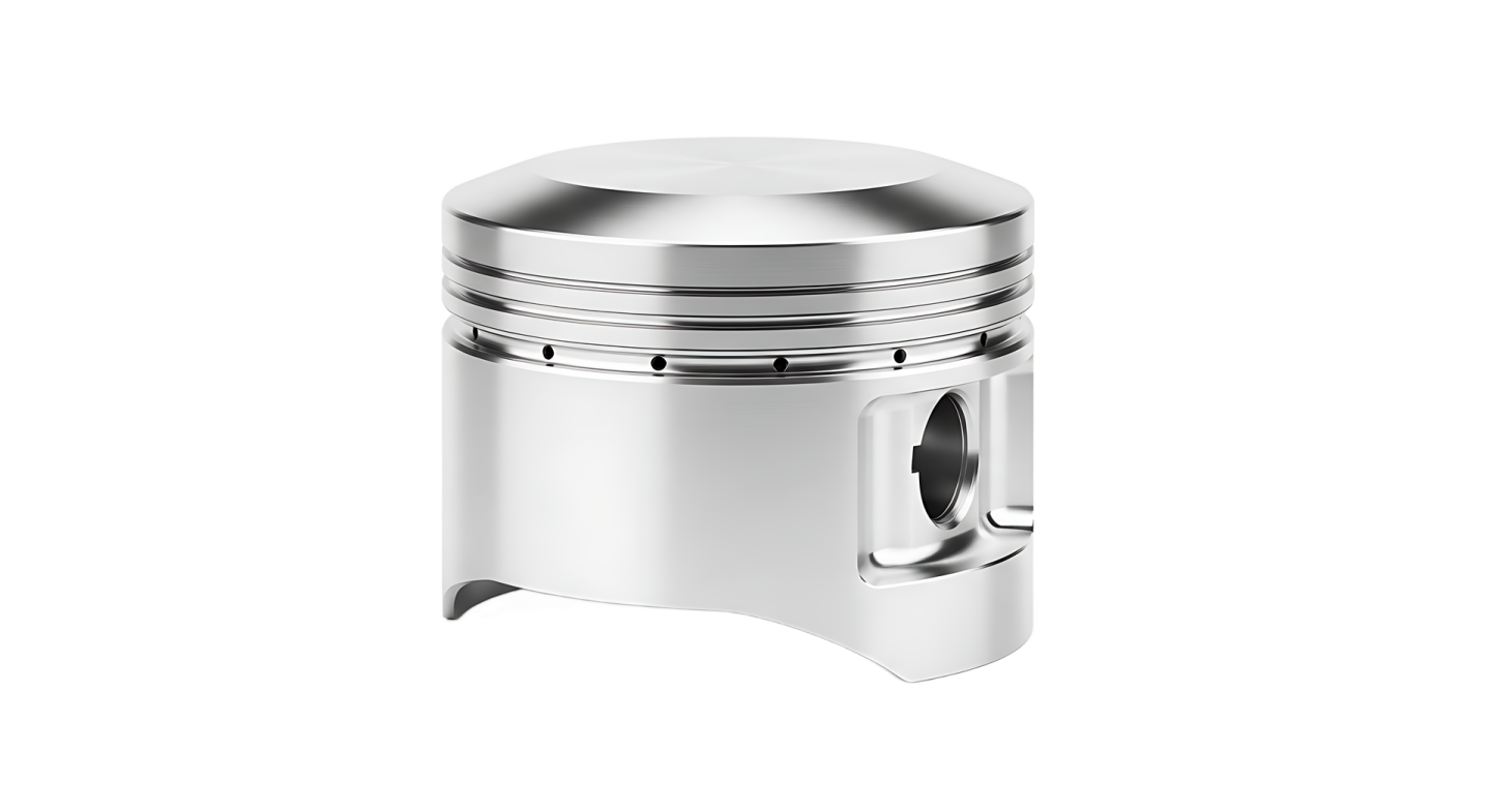 a piston with a metal cover on it