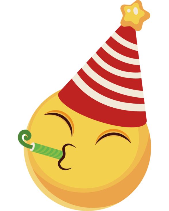 a yellow lemon wearing a red and white striped hat