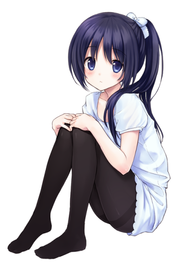 a girl sitting on the ground with her legs crossed