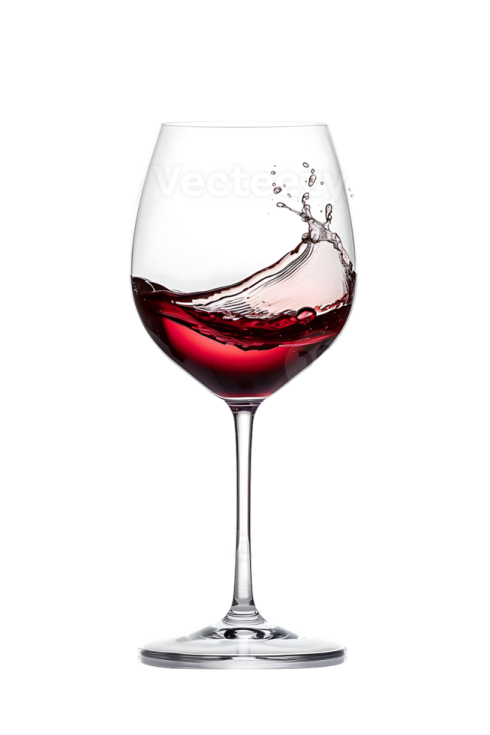 a wine glass filled with red wine