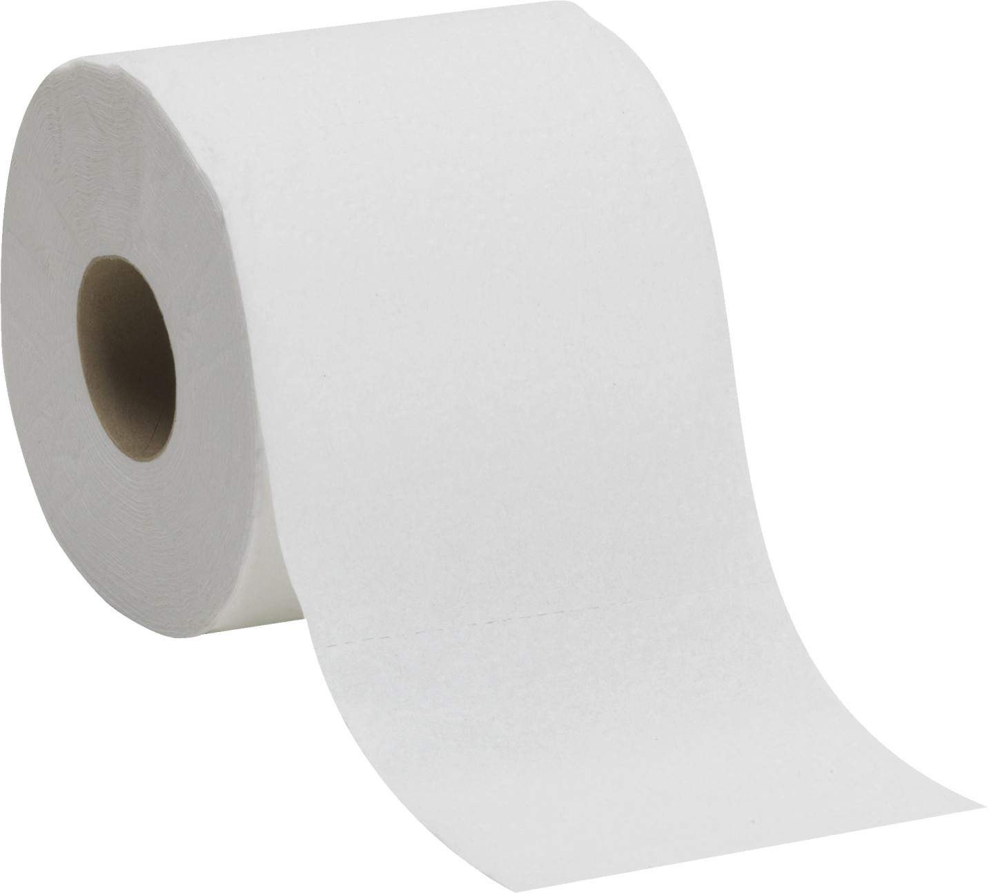 a roll of toilet paper